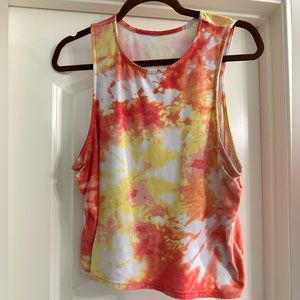 Tie dye crop top size XL